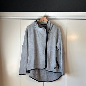 Nike Heather Gray Full-Zip Hoodie